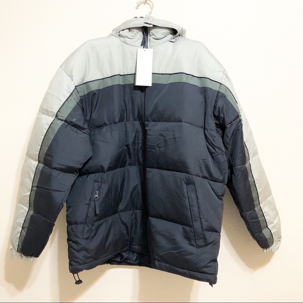 Pro Sports | Men’s Puffer Zip Up Hoodie Jacket L